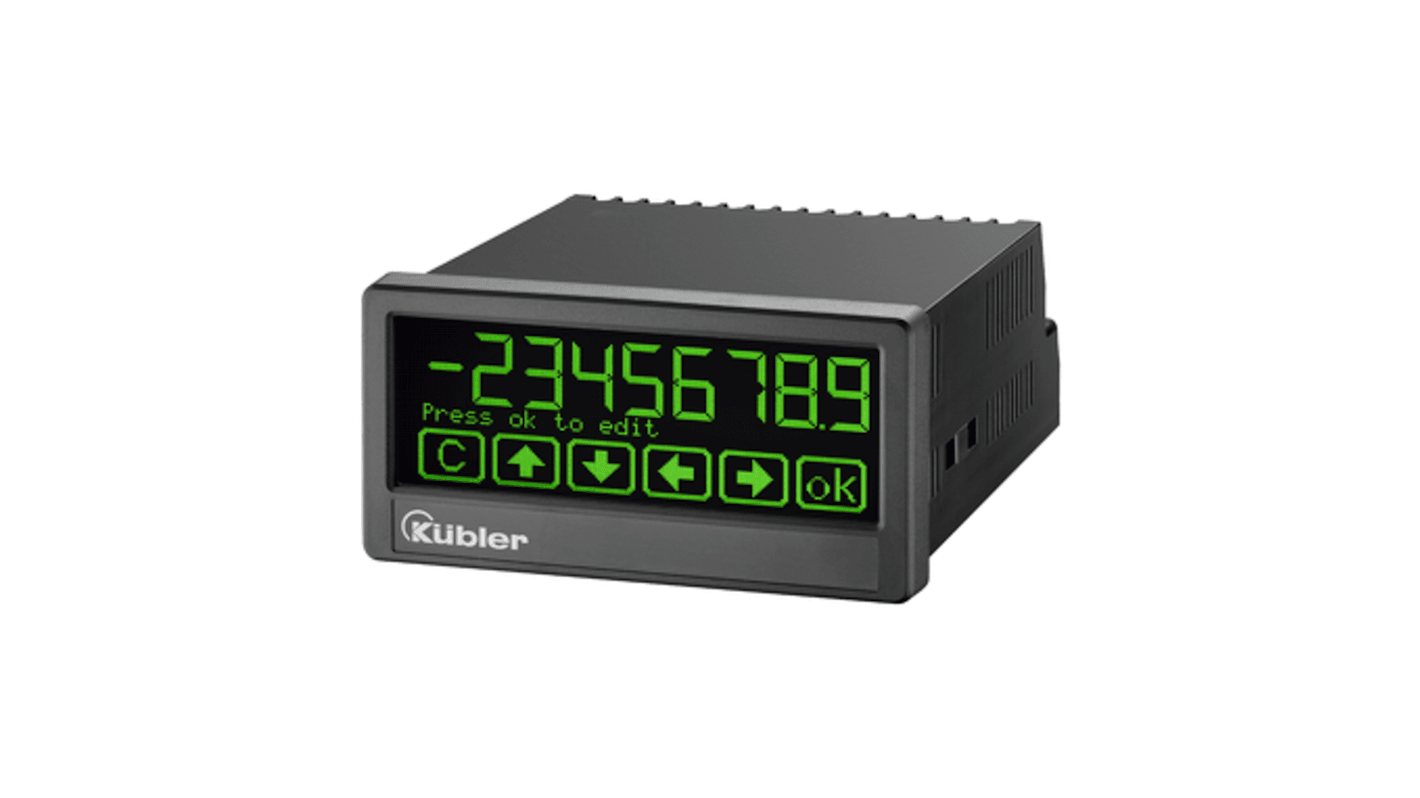 Kübler 6.573T.012.301, unità display per process controller con 2 ingressi analogici e risoluzione 16 bit.