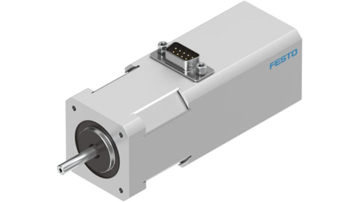 Motore passo passo ibrido Festo EMMS-ST-42-S-SB-G2, angolo di passo 1.8°, tensione 48 V, corrente 1.8 A, lunghezza asta 24 mm.