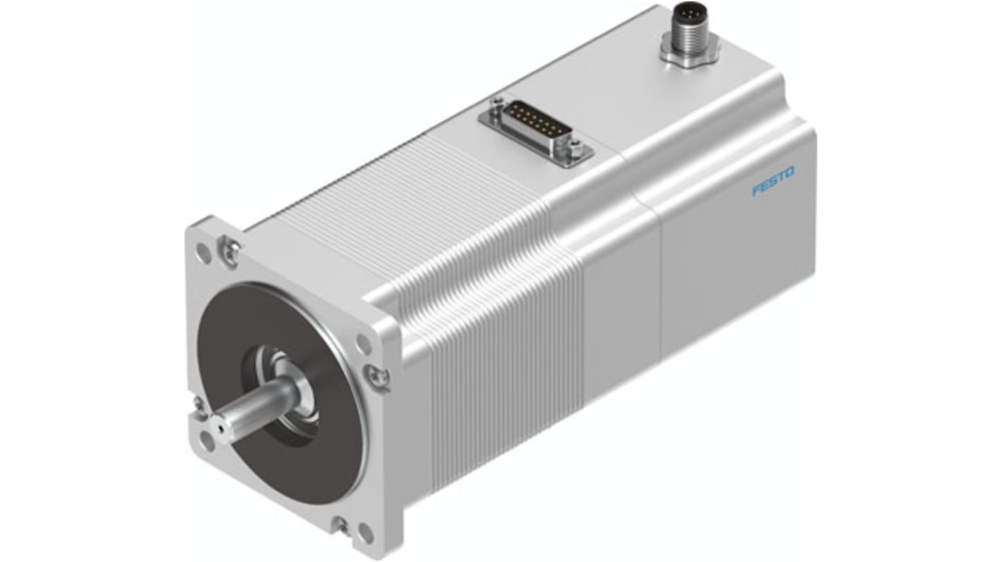 Motore passo passo ibrido Festo EMMS-ST-87-M-SEB-G2, angolo di passo 1.8°, tensione 48 V, corrente nominale 9,5 A.