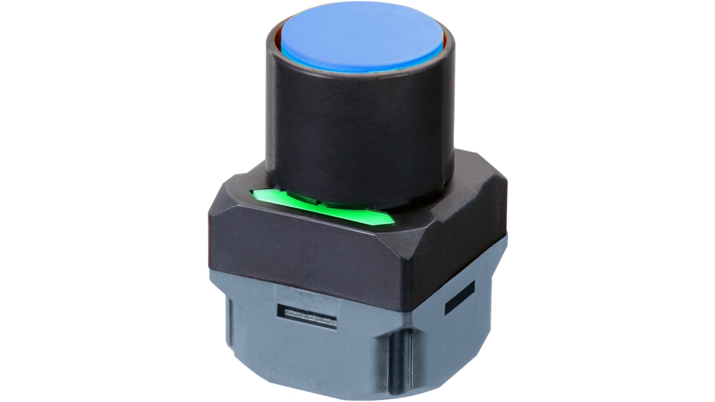 Omron A2W-TB-WC1 EU2AB, pulsante wireless IP65, diametro 40mm, alimentazione automatica, 8 pulsanti assegnabili.
