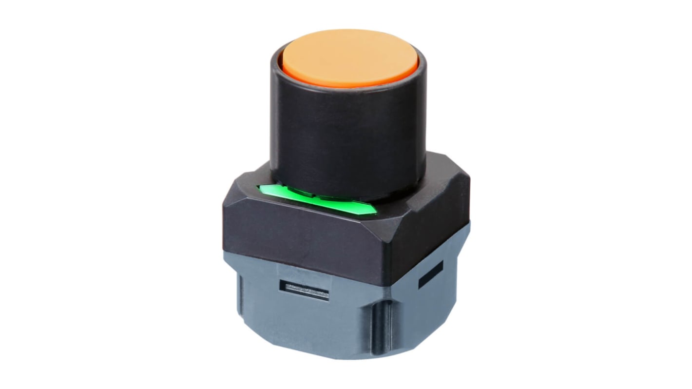 Omron A2W-TB-WC1 EU2BY, pulsante rotondo wireless IP65, diametro 40mm, funzionamento a sub-GHz, 8 pulsanti assegnabili.