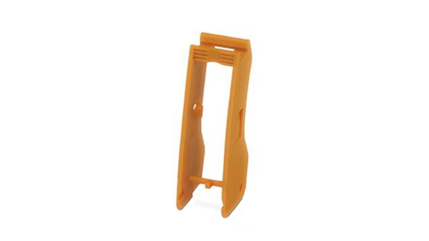Staffa di fissaggio relè Phoenix Contact 2904468 per relè RIF-1 e miniaturizzati. Funzione estrattore e supporto per marcatura inclusi. Adatta a relè di potenza alti 25 mm e a relè a stato solido.