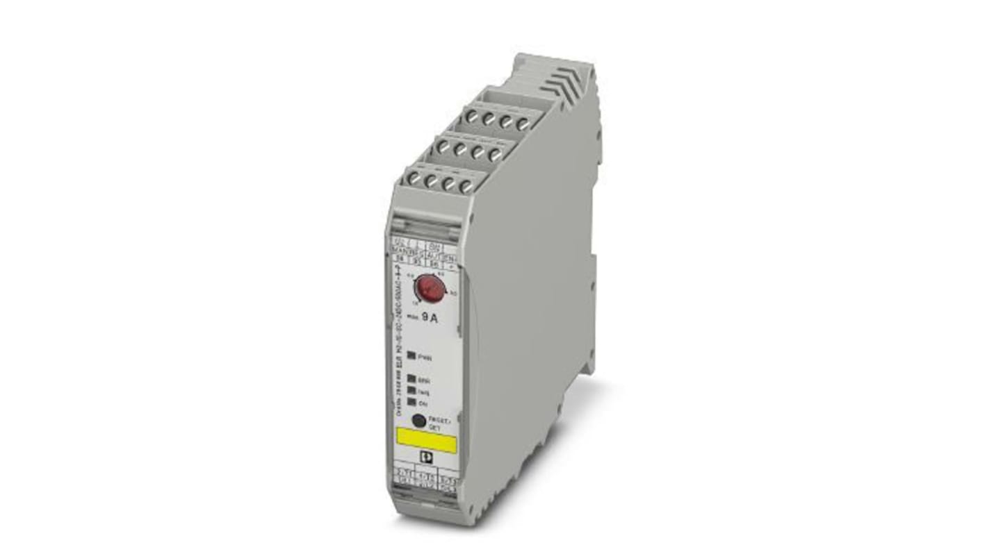 Phoenix Contact 2908698, avviatore motore ibrido per motori CA fino a 9 A, montaggio su guida DIN, protezione sovraccarico.
