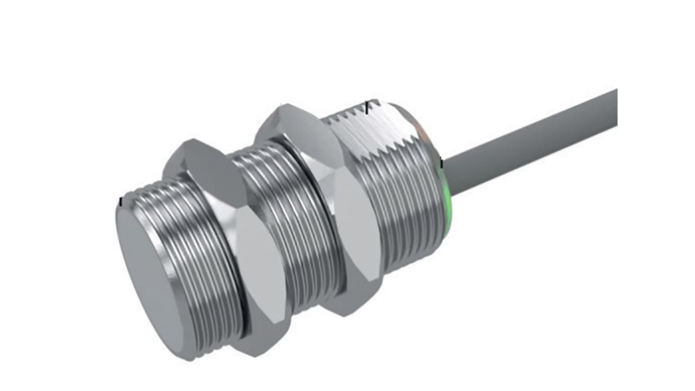Sensore di prossimità cilindrico Carlo Gavazzi ICB18L50F08A2IO, tecnologia induttiva M18, uscita IO-LINK PNP/NPN, distanza 8 mm, IP67.
