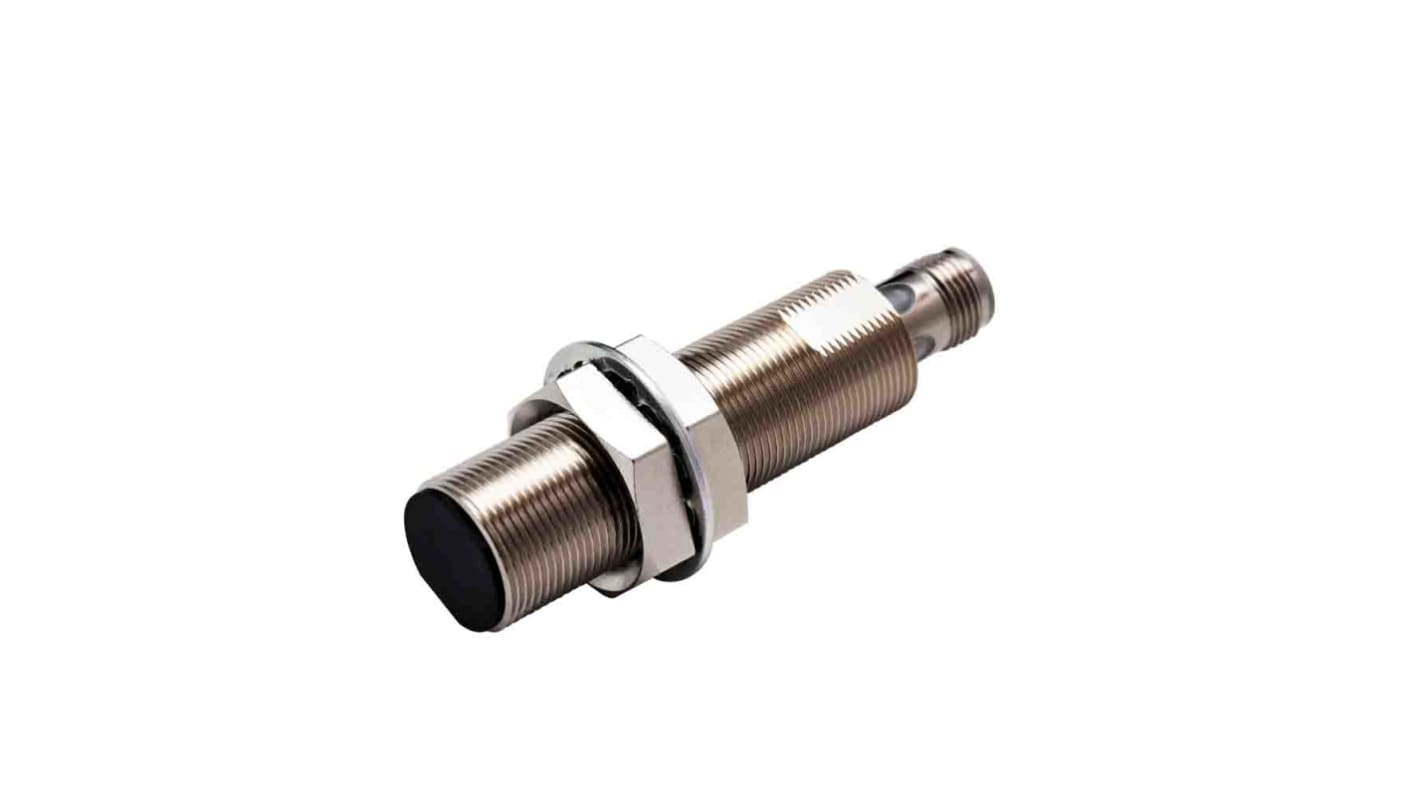 Sensore di prossimità cilindrico PNP Omron E2E-X12B3DL18-M1, M18 x 1, rilevamento 12 mm, IP67, alimentazione 10-30 V c.c.