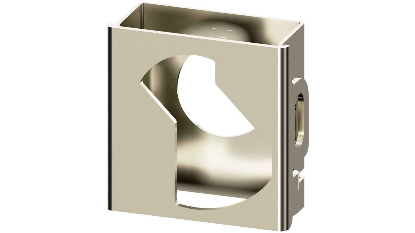 Dispositivo di bloccaggio Siemens 3SU1950-0DU80-0AA0, installazione snap-on, resistente a polvere e oli, per applicazioni industriali.