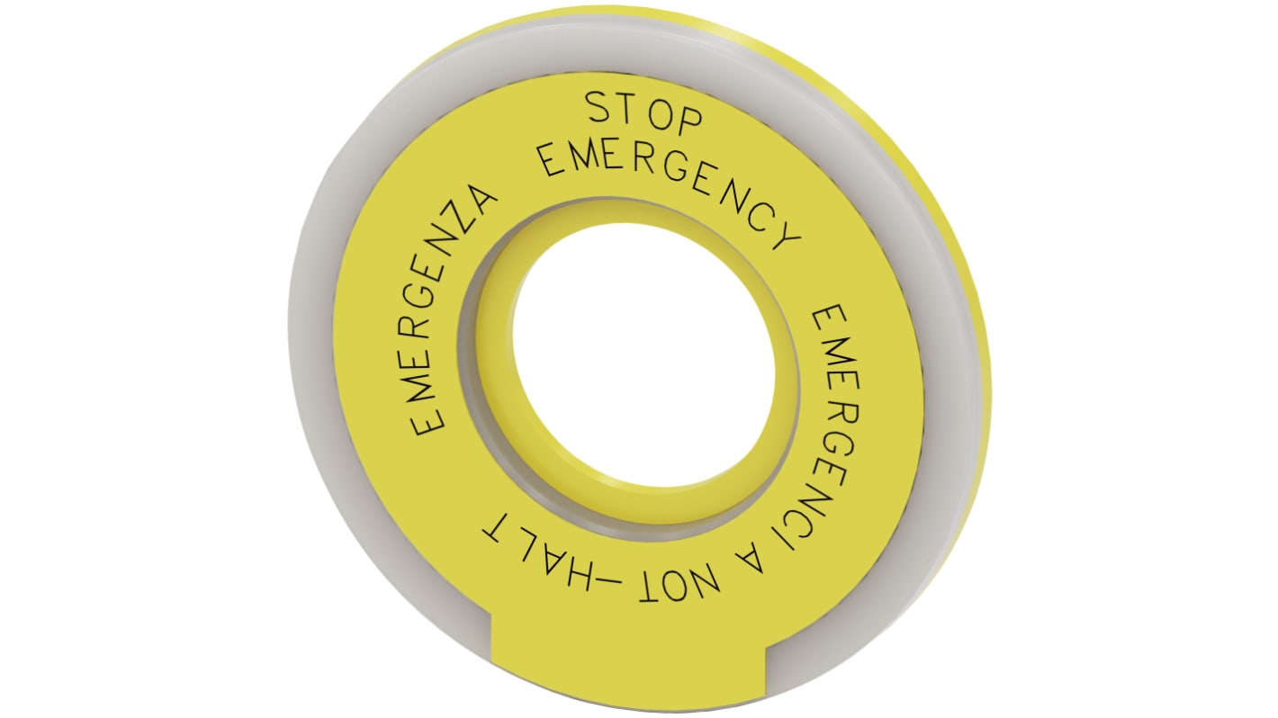 Piastra di supporto per arresto di emergenza Siemens, design robusto, installazione snap-on, compatibile con PROFINET e AS-Interface.
