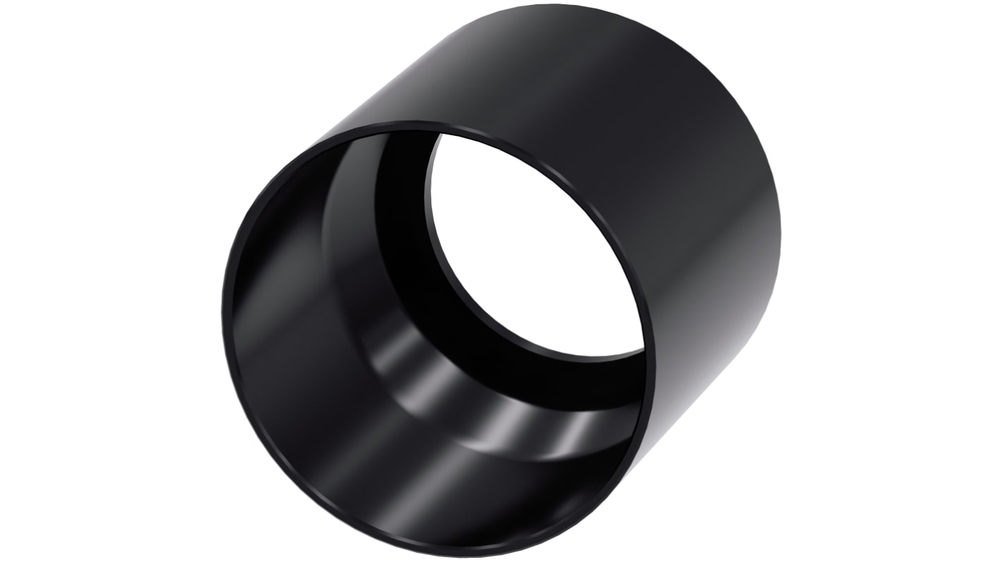 Collare protettivo a 360° Siemens, 22 mm, in plastica nera, per pulsanti e selettori, installazione snap-on, resistente a polvere e oli.