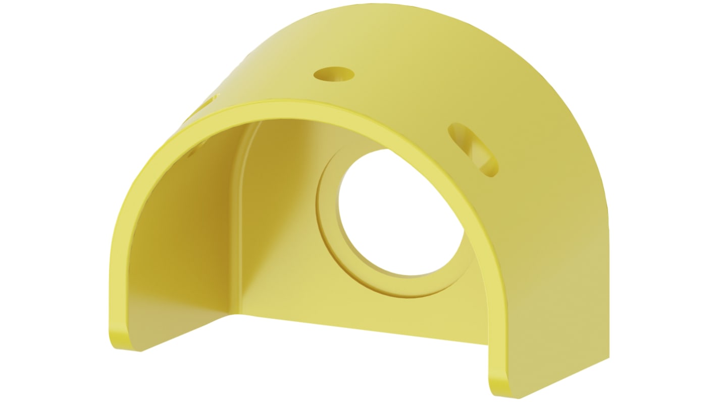Collare protettivo Siemens 3SU1900-0EX30-0AA0, giallo, per pulsante di emergenza, design 60 mm, installazione snap-on, resistente a polvere e oli.