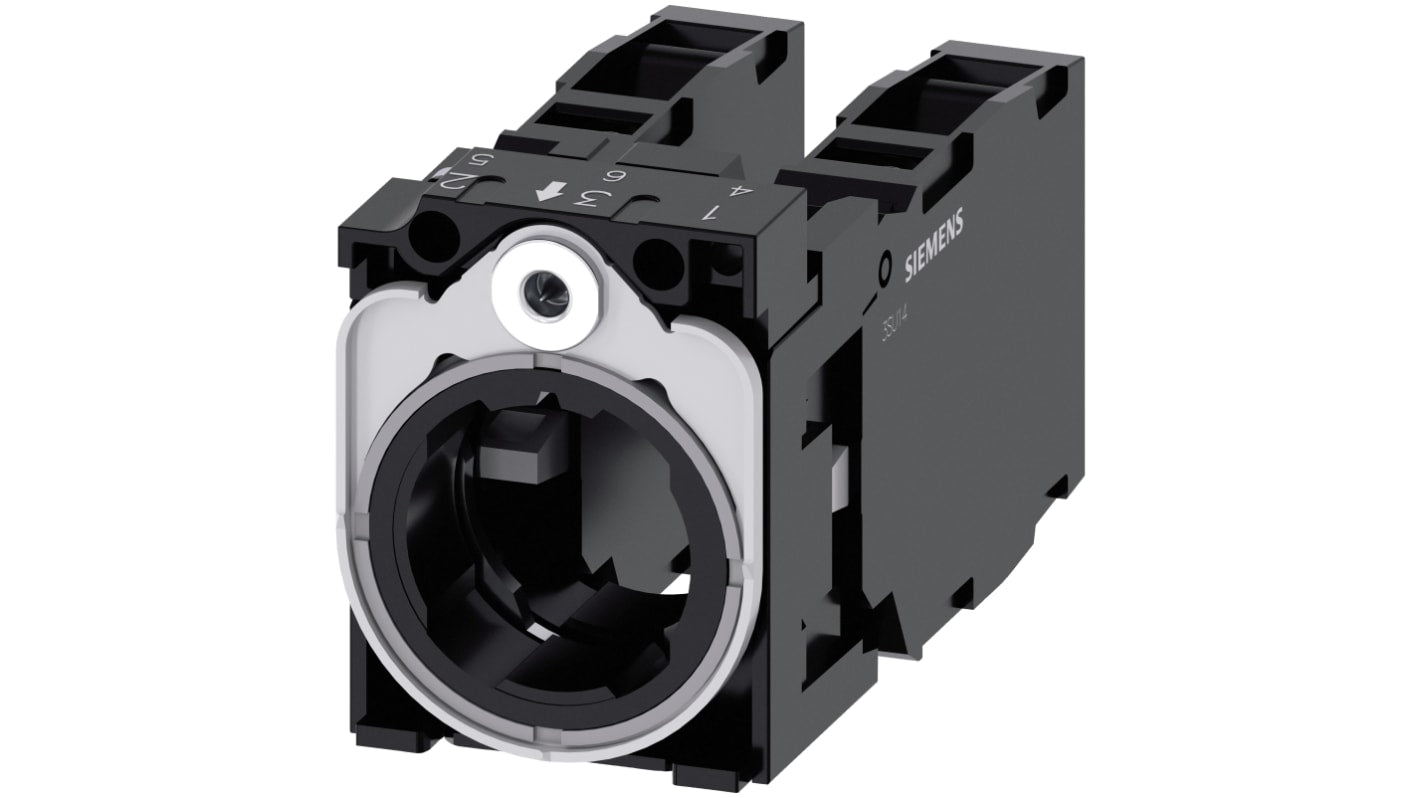 Siemens blocco contatti DPNC DPNO, tensione 5-500 V, 2 NO + 2 NC, montaggio snap-on, compatibile con PROFINET.