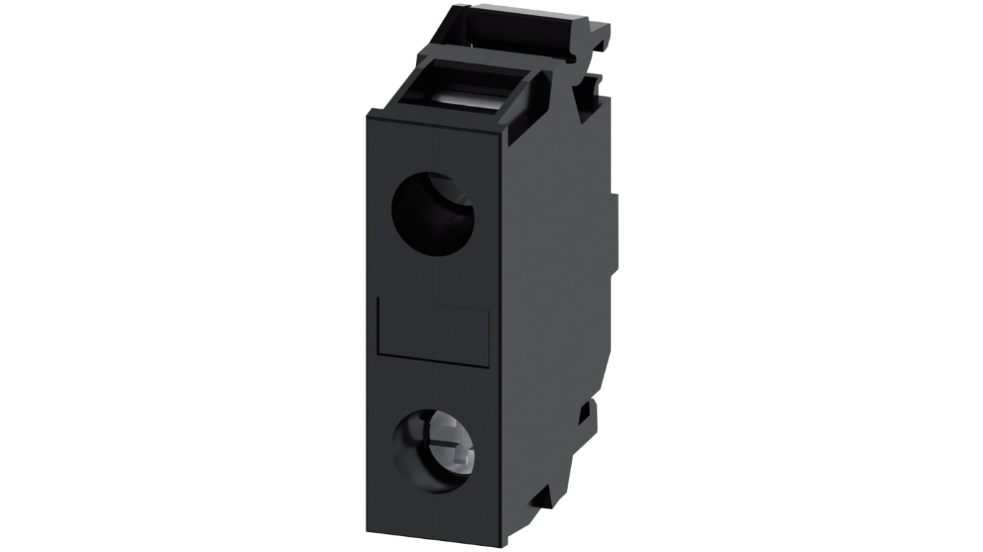 Morsettiera Siemens 3SU1400-2DA10-1AA0, montaggio a pavimento, resistente a polvere e oli, tipo a vite.