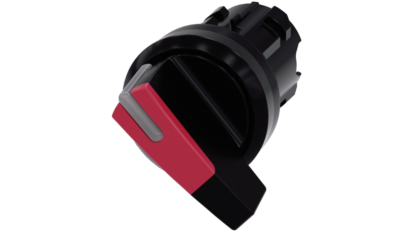 Selettore illuminato Siemens SIRIUS ACT, 2 posizioni, diametro foro 22 mm, angolo di corsa 90 gradi, grado di protezione IP66/IP67/IP69K. Montaggio snap-on, compatibile con PROFINET e AS-Interface.