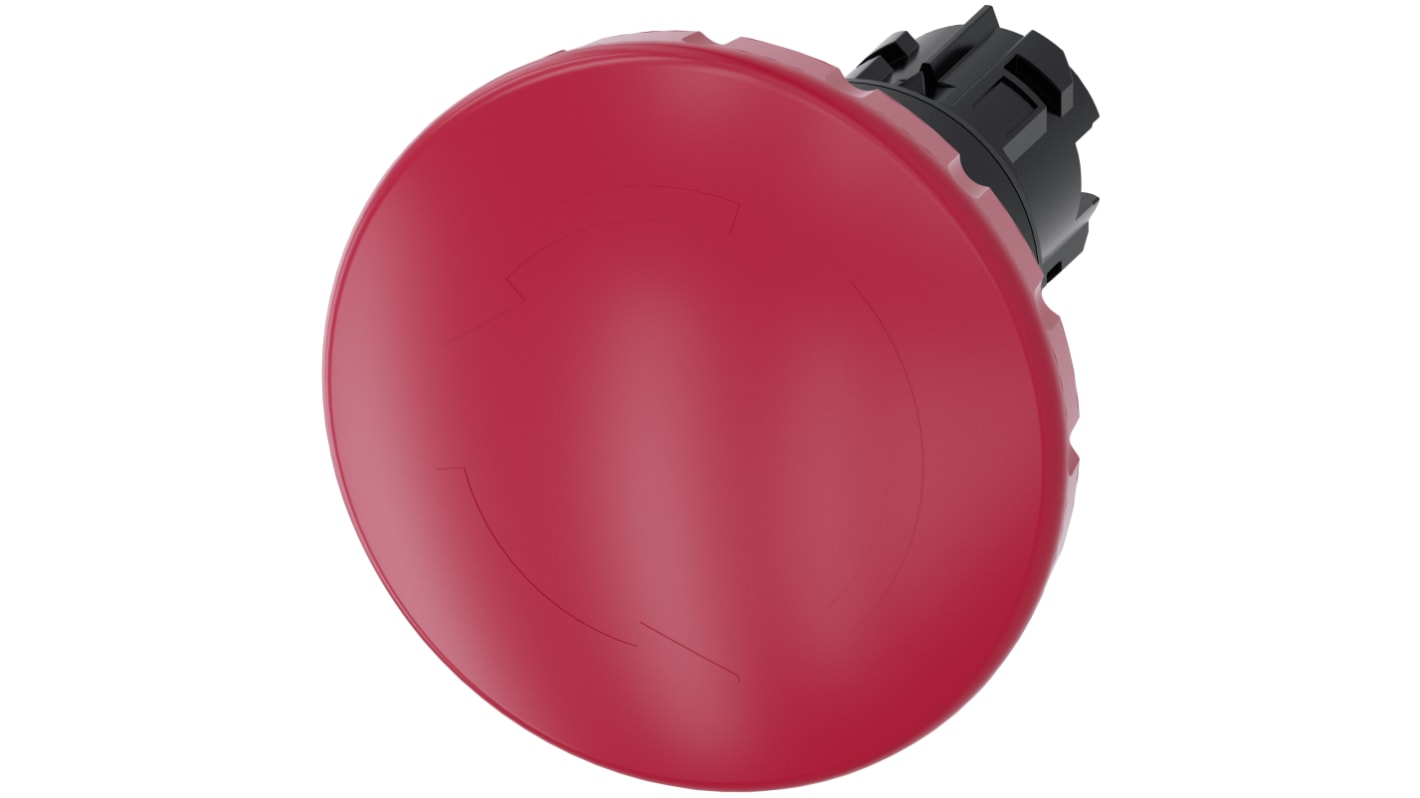 Pulsante di arresto di emergenza Siemens, montaggio a pannello, diametro 22 mm, colore rosso, protezione IP66/IP67/IP69.