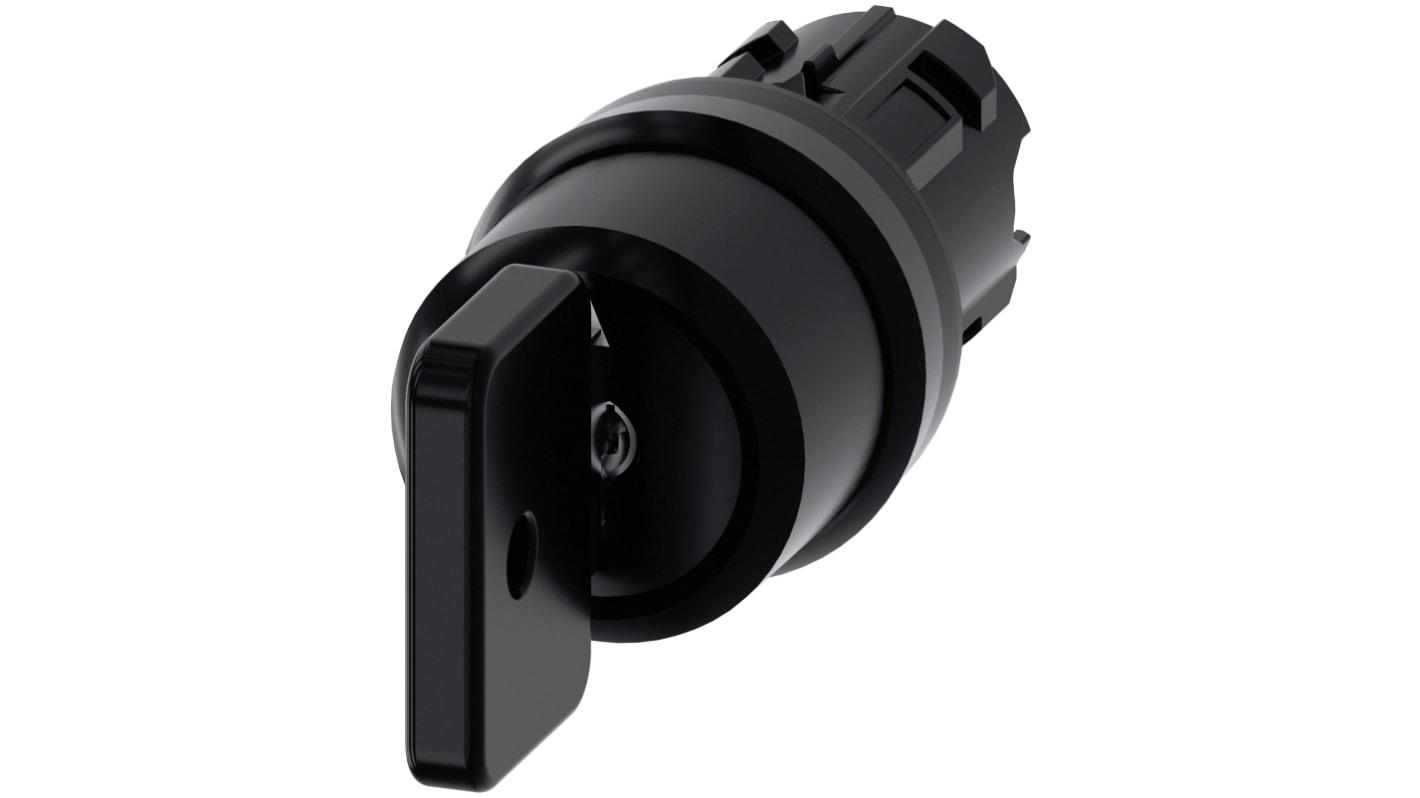 Testa selettore Siemens SIRIUS ACT, 3 posizioni, diametro foro 22 mm, attivazione stabile, protezione IP66/IP67/IP69.