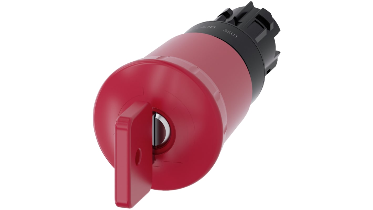 Pulsante di arresto di emergenza Siemens, montaggio a pannello, diametro 22 mm, colore rosso, protezione IP66/IP67/IP69.
