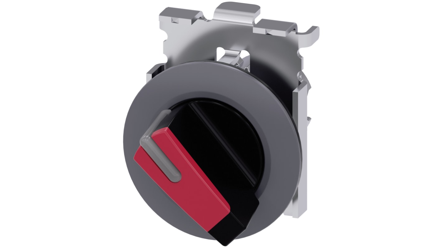 Selettore Siemens SIRIUS ACT, 2 posizioni, diametro foro 30mm, illuminato, grado di protezione IP66/IP67/IP69K, installazione snap-on.