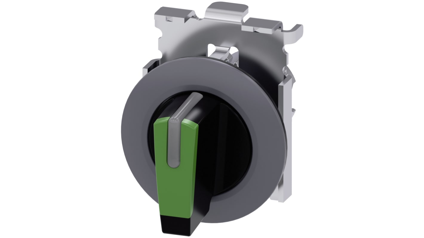 Siemens selettore SIRIUS ACT a tre posizioni, diametro foro 30mm, attivazione momentanea, illuminato, grado di protezione IP66/IP67/IP69K.