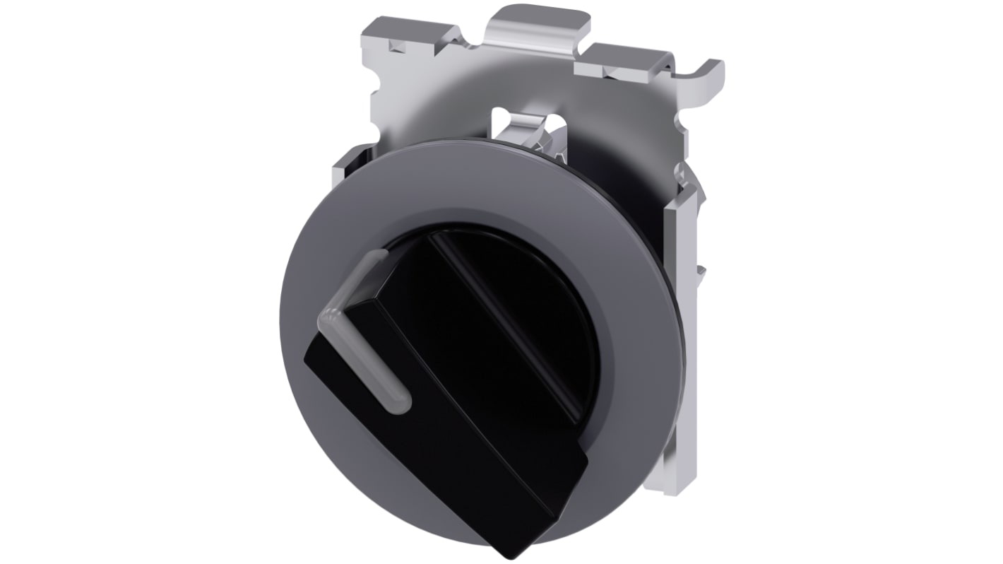 Selettore Siemens SIRIUS ACT, 2 posizioni, diametro foro 30mm, attivazione momentanea, illuminato, IP66/IP67/IP69K.