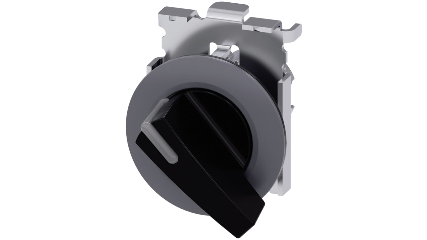 Selettore Siemens SIRIUS ACT, 2 posizioni, diametro foro 30mm, illuminato, grado di protezione IP66/IP67/IP69K. Montaggio snap-on.