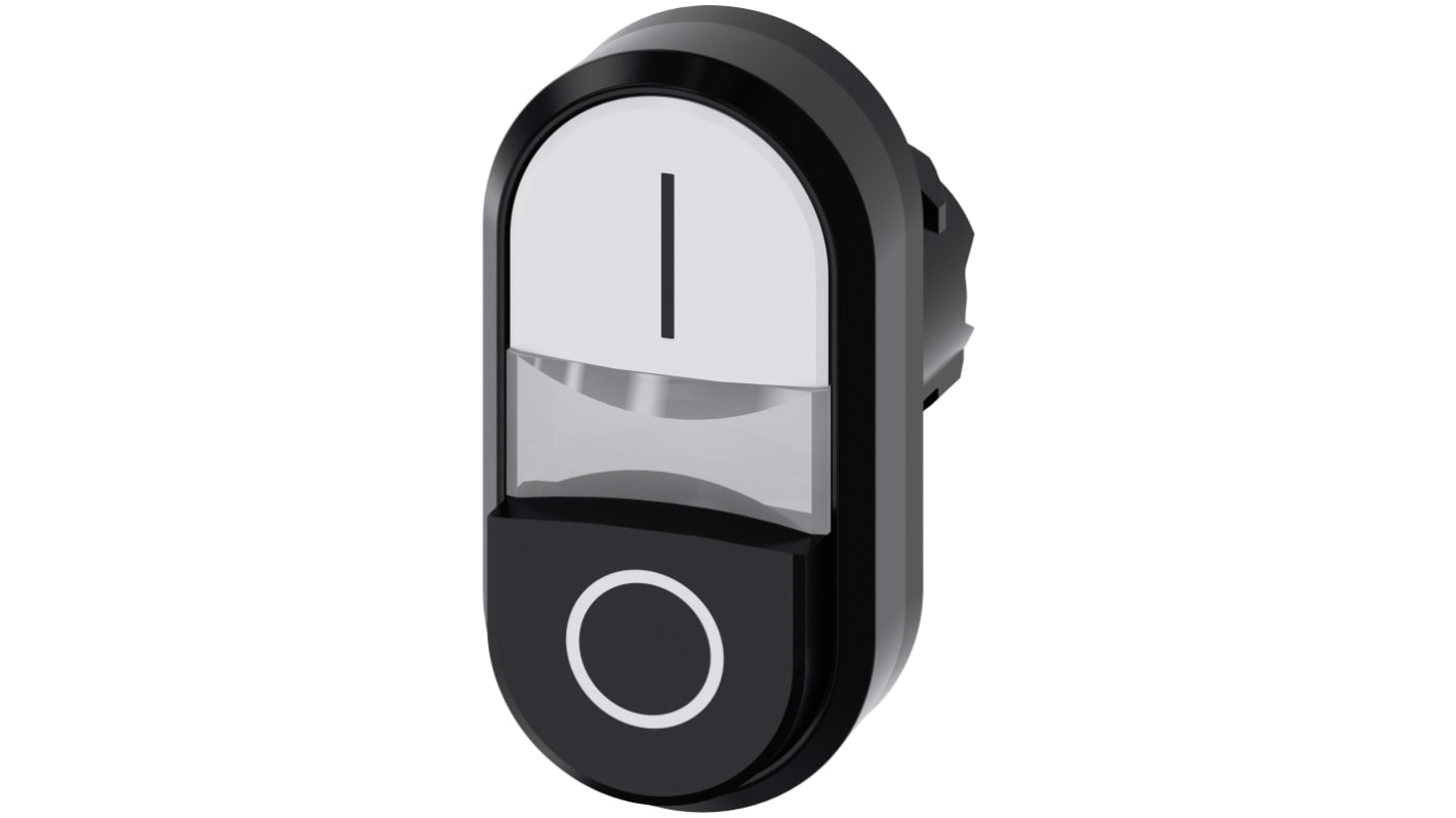 Attuatore pulsante instabile Siemens SIRIUS ACT, diametro foro 22mm, design ovale, protezione IP66/IP67/IP69K, montaggio snap-on.