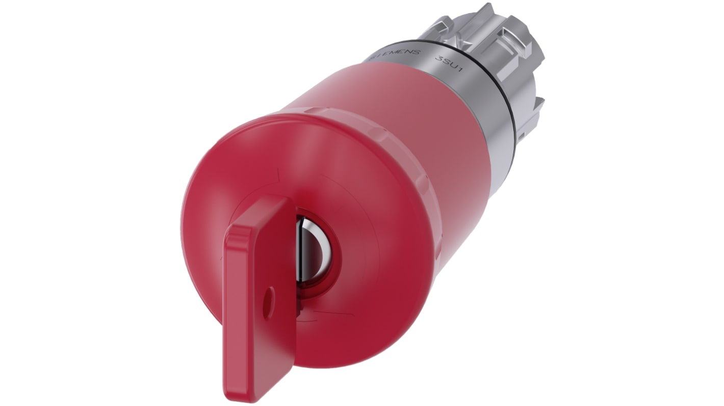 Pulsante di arresto di emergenza Siemens, montaggio a pannello, diametro foro 22mm, protezione IP66/IP67/IP69, attuazione a pulsante.
