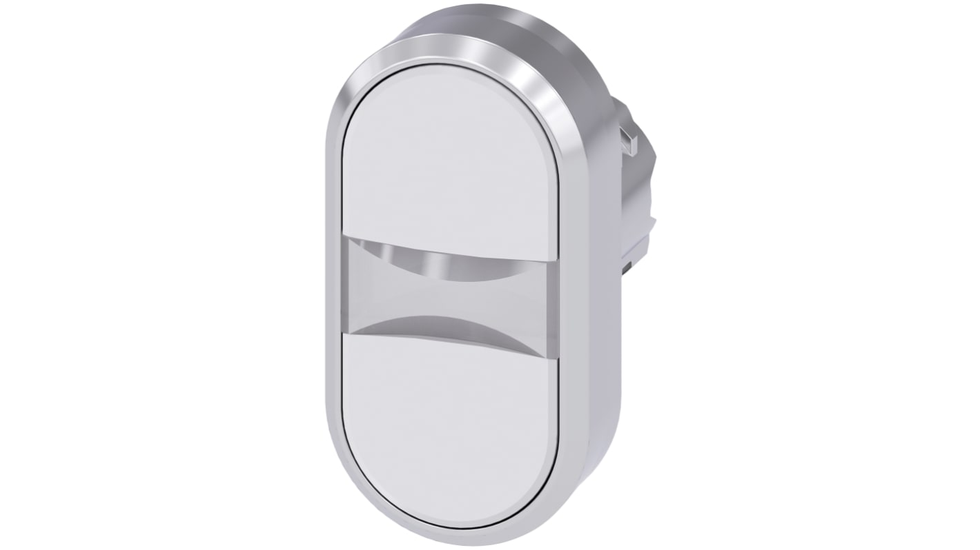Attuatore pulsante instabile Siemens SIRIUS ACT, diametro foro 22mm, design ovale, protezione IP66/IP67/IP69K, montaggio snap-on.