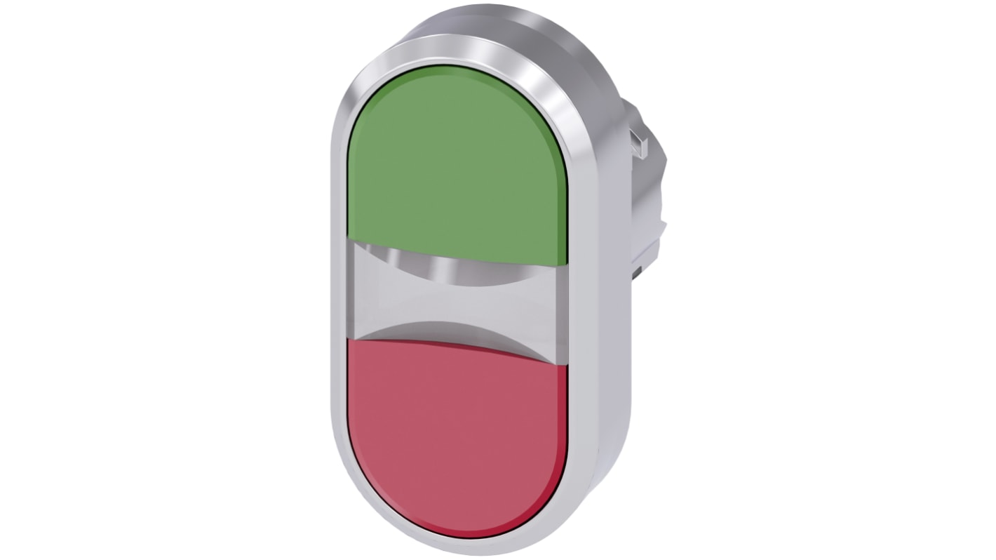 Siemens attuatore pulsante instabile SIRIUS ACT, diametro foro 22mm, protezione IP66/IP67/IP69K, montaggio snap-on.