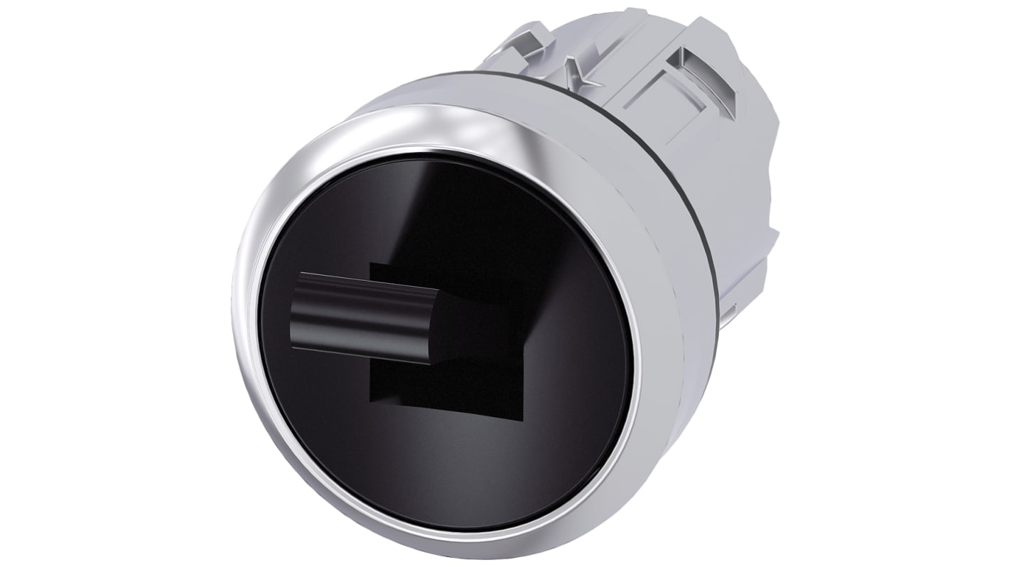 Interruttore a levetta Siemens 3SU1050-3EC10-0AA0, protezione IP66/IP67/IP69K, installazione snap-on, resistente a polvere e oli.