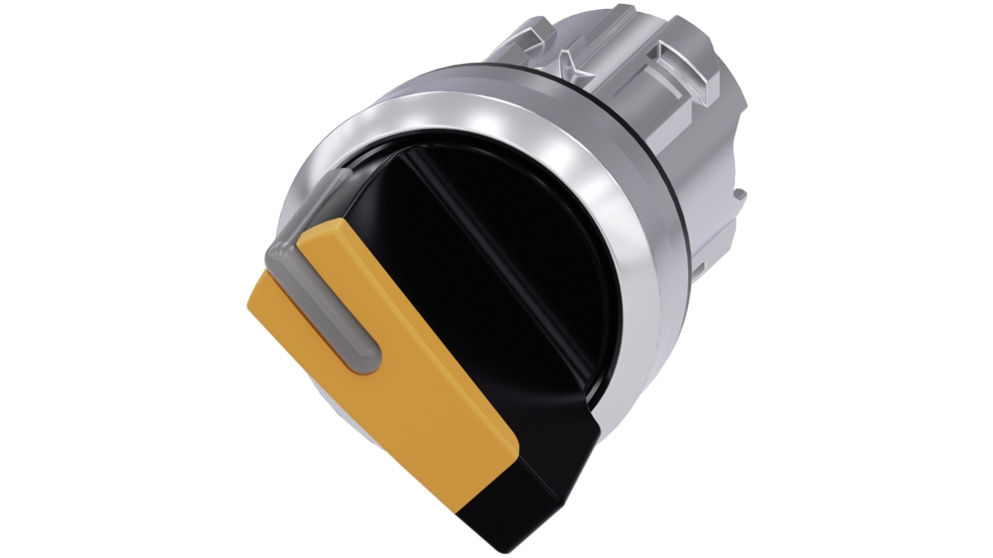 Selettore SIRIUS ACT Siemens 3SU1052-2BF00-0AA0, 2 posizioni, diametro foro 22 mm, illuminato, montaggio snap-on, grado di protezione IP66/IP67/IP69K.
