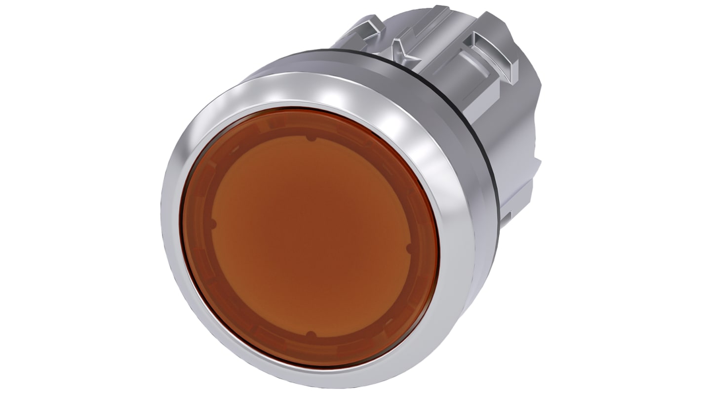 Pulsante Illuminato Ambra 22mm Siemens 3SU1051-0AB00-0AA0 SIRIUS ACT. Robusto e facile da installare, ideale per ambienti industriali. Metallo lucido, PROFINET e AS-Interface.