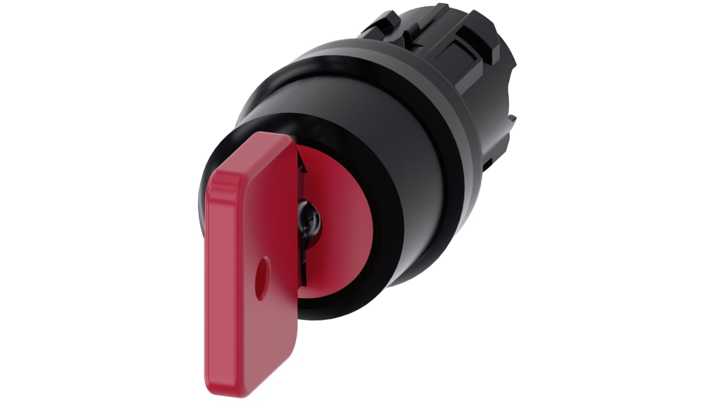 Testa selettore Siemens SIRIUS ACT, 3 posizioni, diametro foro 22 mm, attivazione stabile, protezione IP66/IP67/IP69.