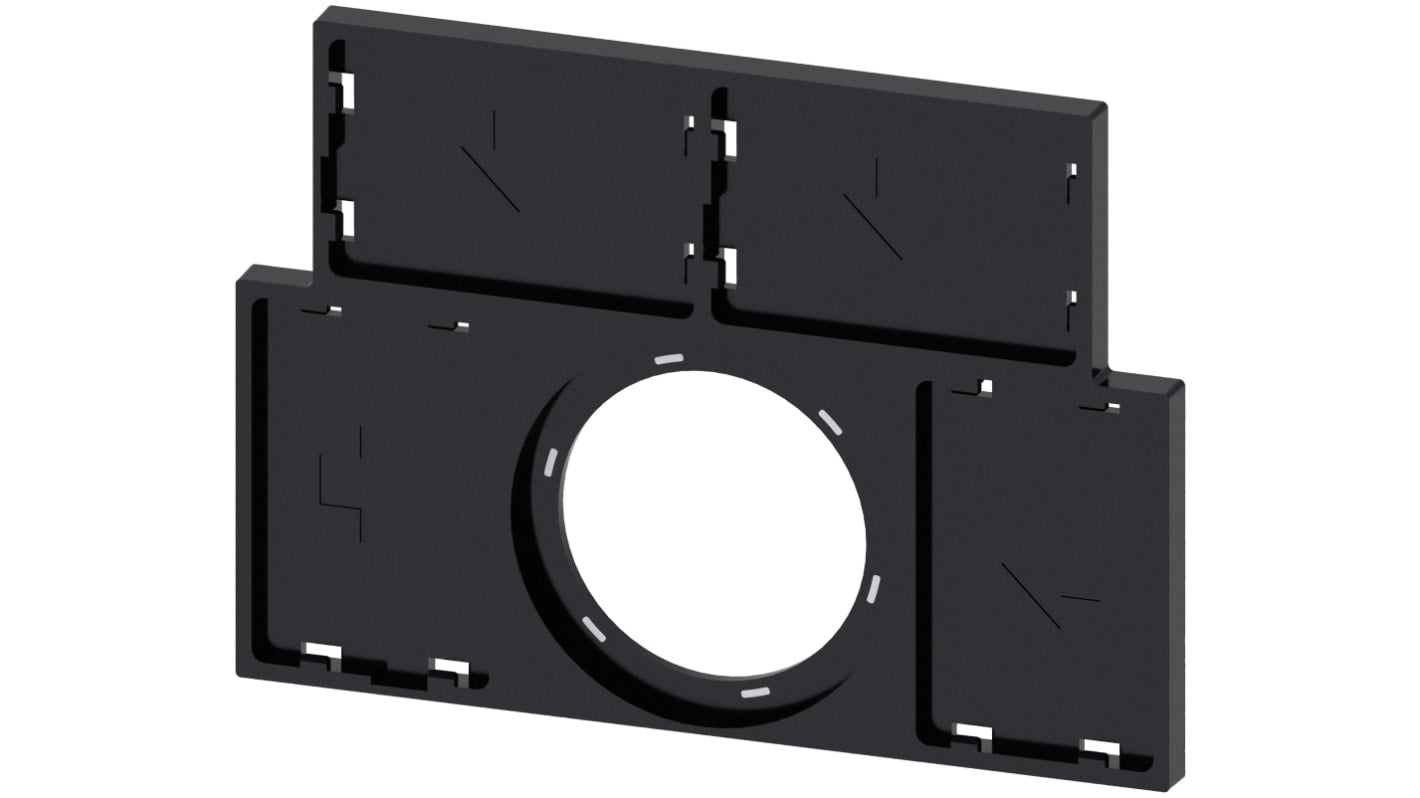 Portaetichette Siemens 3SU1900-0BT10-0AA0, per dispositivi di segnalazione, installazione snap-on, resistente a polvere e oli.