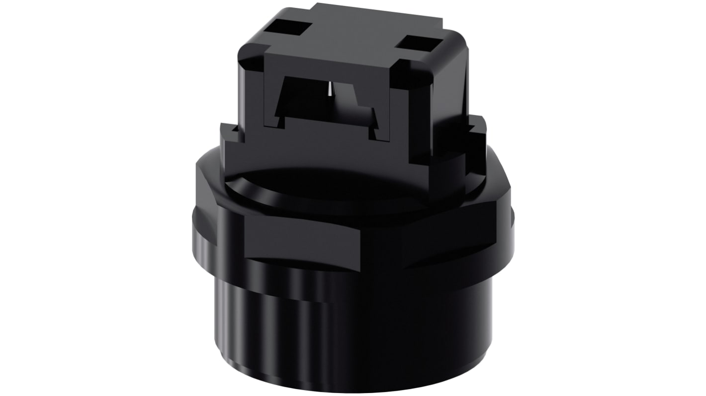Adattatore Siemens 3SU1900-0HY10-0AA0 per dispositivi di segnalazione, design snap-on, resistente a polvere e oli.
