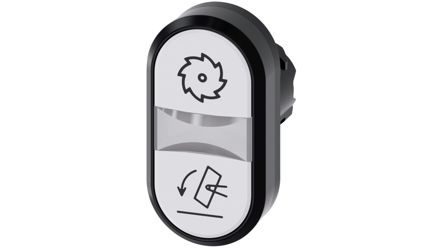 Attuatore pulsante instabile Siemens SIRIUS ACT, diametro foro 22mm, protezione IP66/IP67/IP69K, montaggio snap-on.