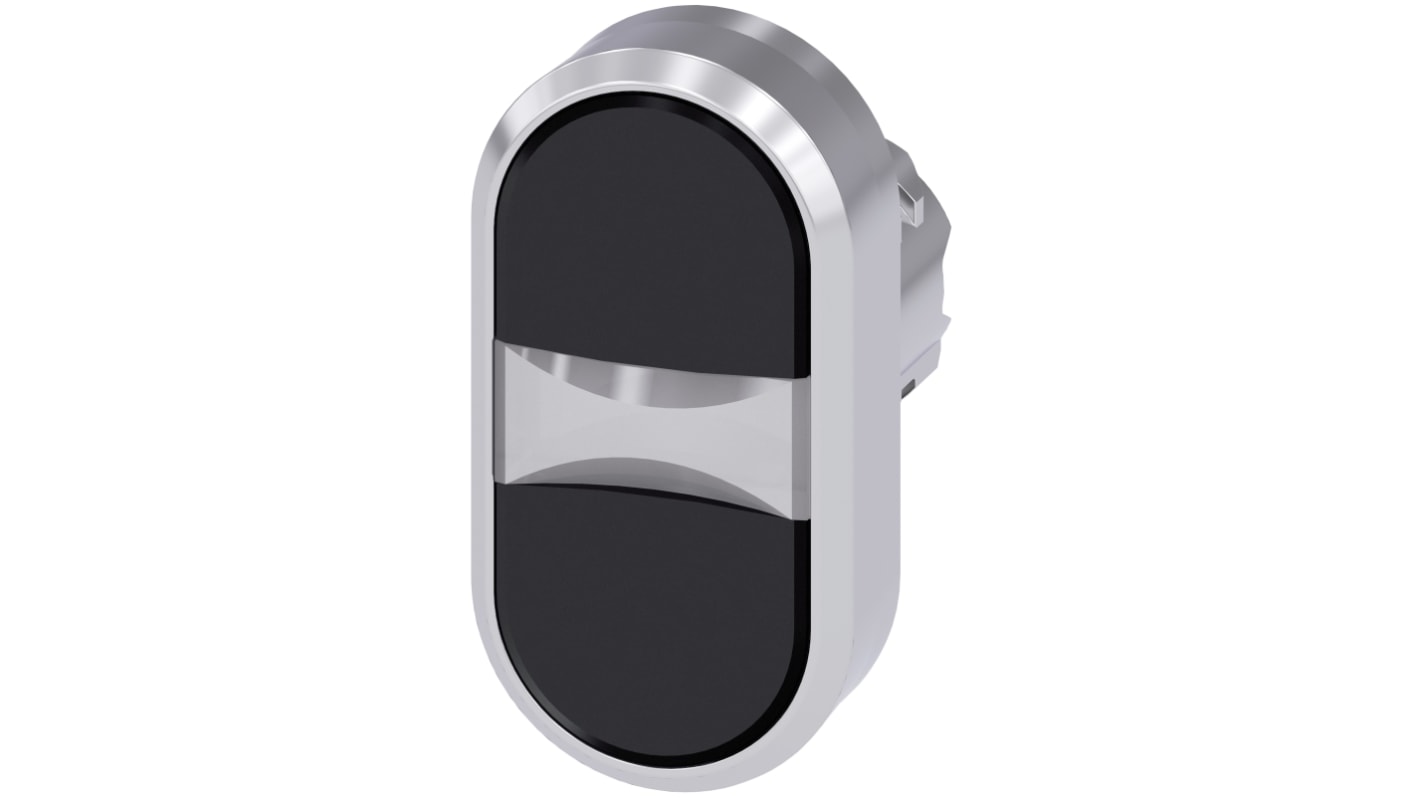 Attuatore pulsante instabile Siemens SIRIUS ACT, diametro foro 22mm, design ovale, protezione IP66/IP67/IP69K, montaggio snap-on.