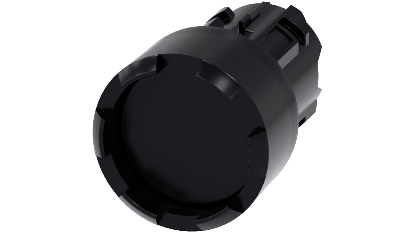 Attuatore pulsante instabile Siemens SIRIUS ACT, diametro foro 22mm, colore nero, protezione IP66/IP67/IP69K, installazione snap-on.