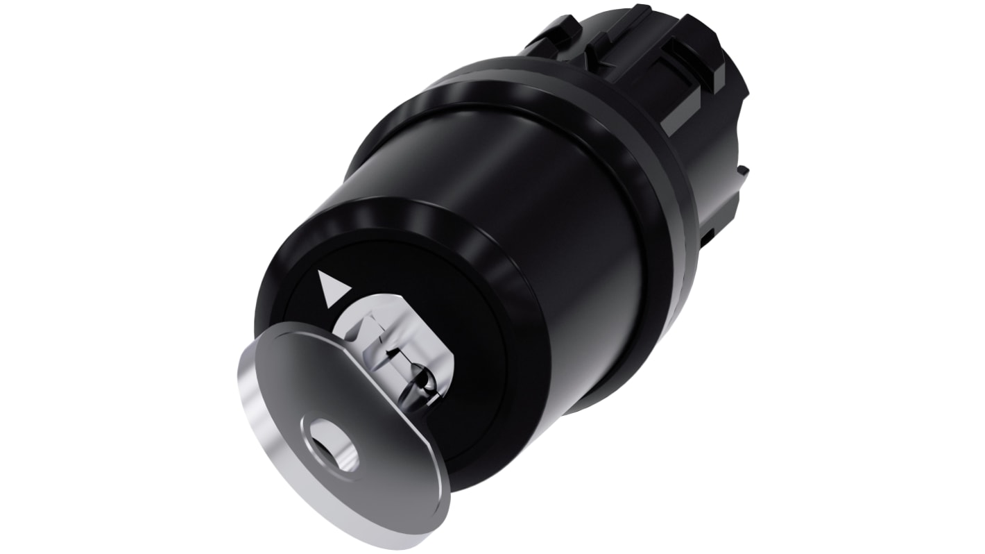 Testa selettore Siemens SIRIUS ACT, 2 posizioni, diametro 22mm, protezione IP66/IP67/IP69, installazione snap-on.