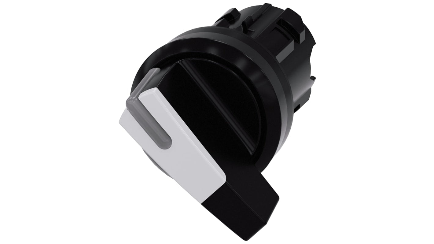 Testa selettore Siemens SIRIUS ACT, 2 posizioni, Ø 22mm, IP66/67/69K. Ideale per ambienti industriali.