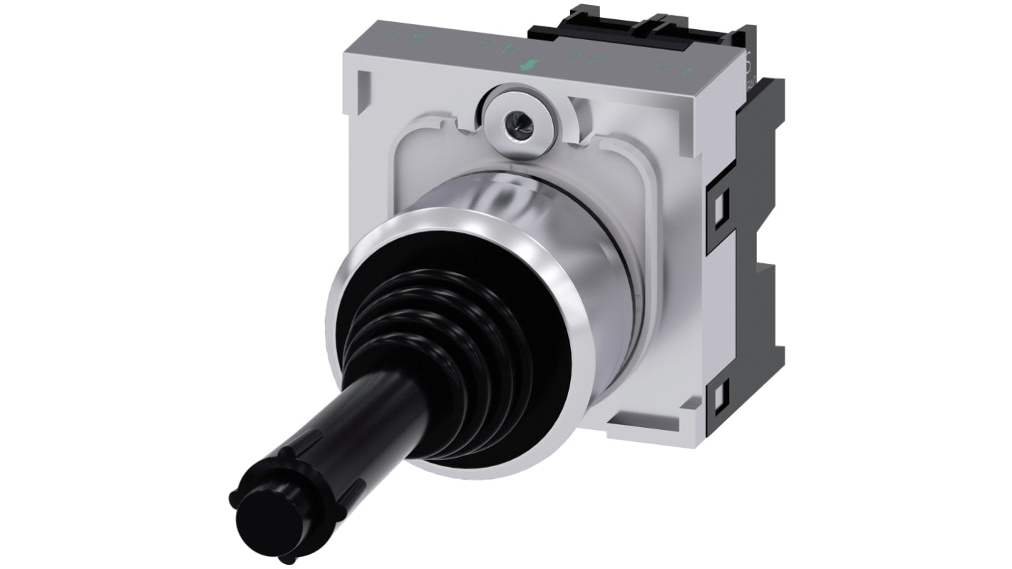 Interruttore joystick Siemens SIRIUS ACT, IP65/IP67, corrente 10 A, altezza impugnatura 75.6 mm, compatibile PROFINET.