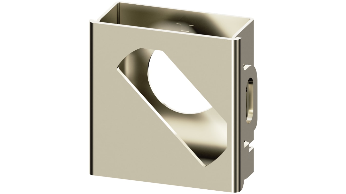 Dispositivo di bloccaggio Siemens 3SU1950-0DQ80-0AA0, resistente a polvere e oli, installazione snap-on.