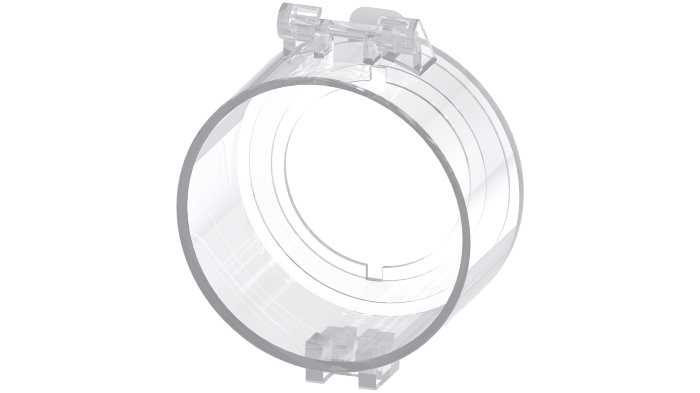 Coperchio pulsante Siemens 3SU1960-0EY70-0AA0 in metallo e plastica, design snap-on, resistente a polvere e oli.