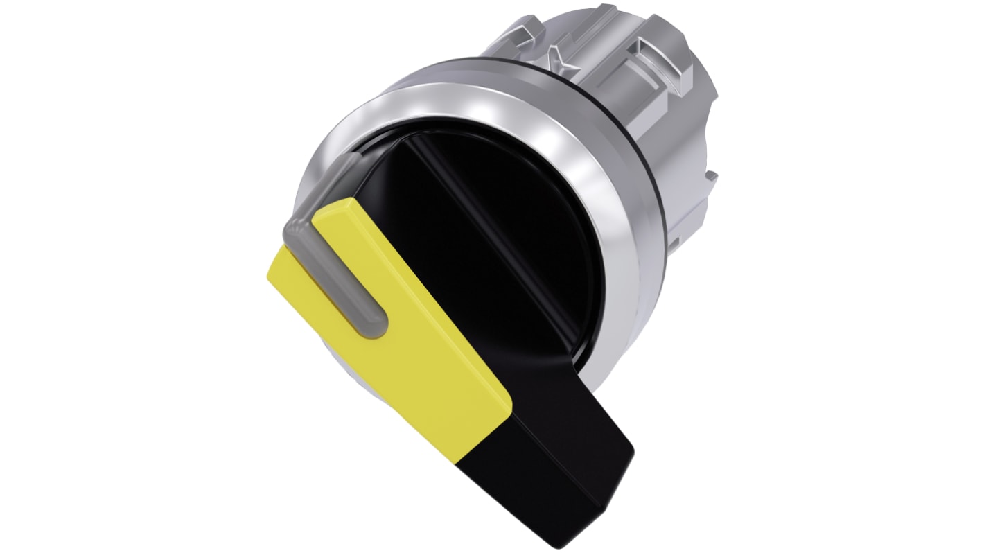 Selettore Siemens SIRIUS ACT, 2 posizioni, diametro foro 22mm, attivazione momentanea, illuminato, grado di protezione IP66/IP67/IP69K.