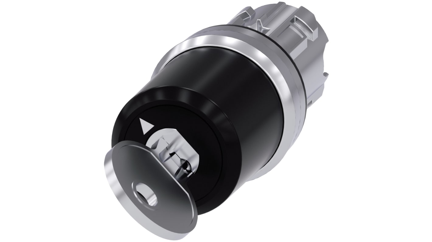Testa selettore Siemens SIRIUS ACT, 2 posizioni, diametro 22mm, protezione IP66/IP67/IP69, installazione snap-on.