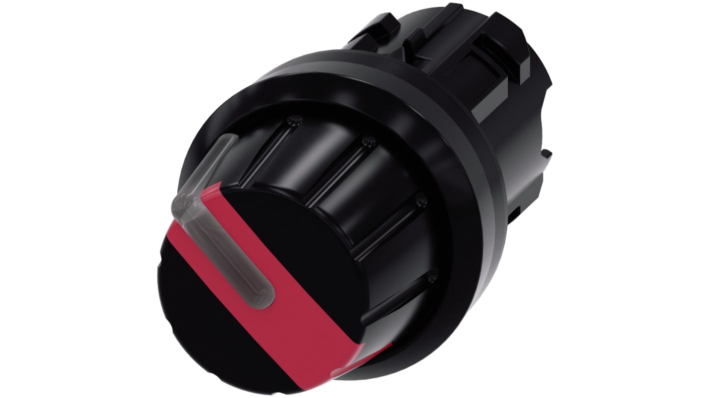 Selettore Siemens SIRIUS ACT, 2 posizioni, diametro 22mm, illuminato, montaggio snap-on, protezione IP66/IP67/IP69K.