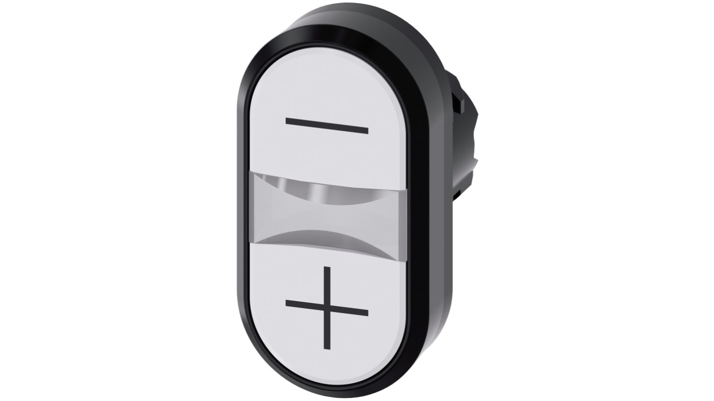 Attuatore pulsante instabile Siemens SIRIUS ACT, diametro foro 22mm, design ovale, protezione IP66/IP67/IP69K, montaggio snap-on.