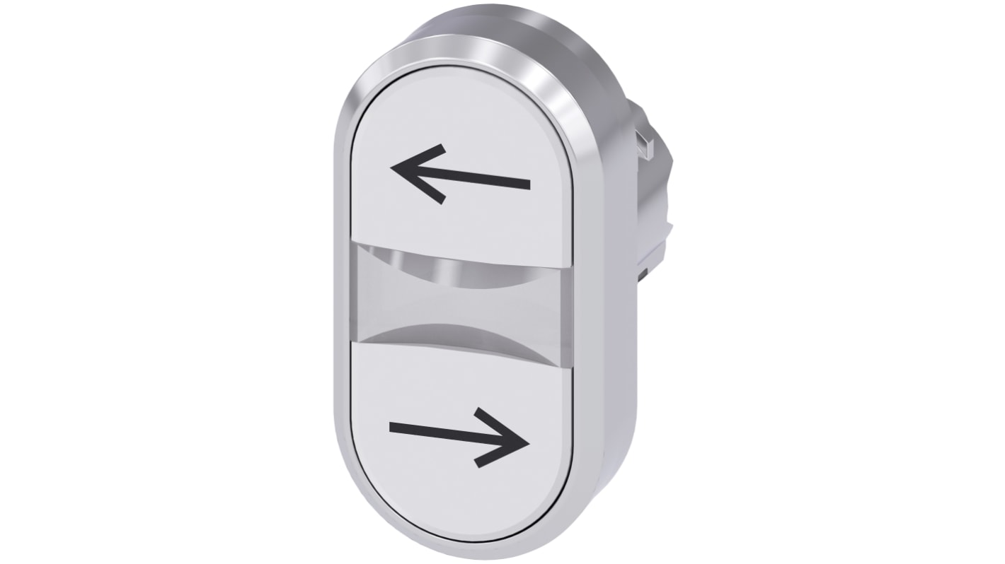 Attuatore pulsante instabile Siemens SIRIUS ACT, diametro foro 22mm, design ovale, protezione IP66/IP67/IP69K, montaggio snap-on.