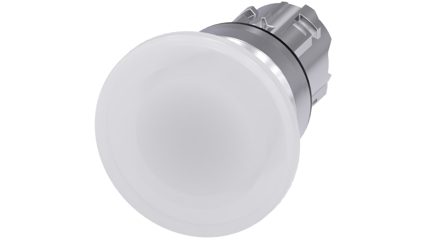 Siemens attuatore pulsante instabile SIRIUS ACT, diametro 40mm, IP66/IP67/IP69K, installazione snap-on, compatibile PROFINET.