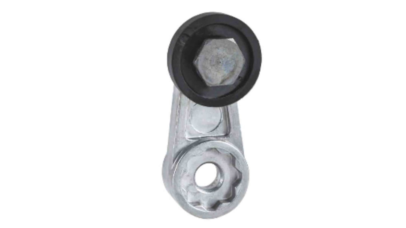 Interruttore di fine corsa Telemecanique Sensors ZCKY115 con leva termoplastica, per serie XCKJ, operante da -25 a 120 gradi Celsius.