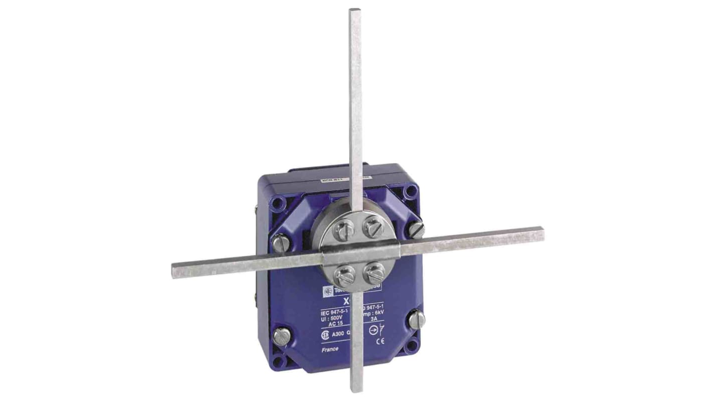 Interruttore di fine corsa Telemecanique Sensors XCRF57 con leva a T, 2x(1NC+NO), 240V, 3A, IP54 - Affidabilità e precisione per applicazioni industriali.