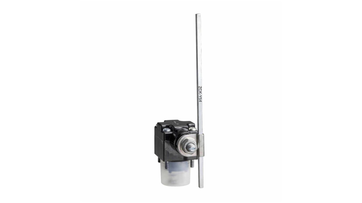 Interruttore di fine corsa Telemecanique Sensors ZCKS404, 2CO, 240V, 3A, IP65. Ideale per applicazioni industriali con testa rotante e design a scatto.